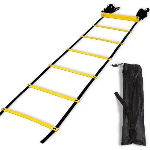 6M 12-Rung Agility Ladder Speed Ladders Soccer Team Football Speed Agility Training Sports Workout Equipment With Carry Bag