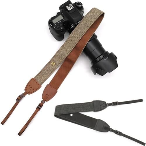 Camera Universal Shoulder Neck Strap Adjustable Leather Belt for Canon Sony Nikon DSLR Cameras Portable Strap Accessories