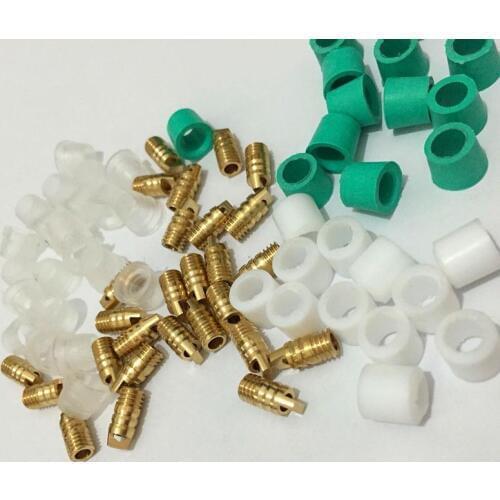 10pcs a lot Green white soft rubber Air Conditioning Charging Hose Gasket Manifold refrigerant pipe seal Repair Seal Kit