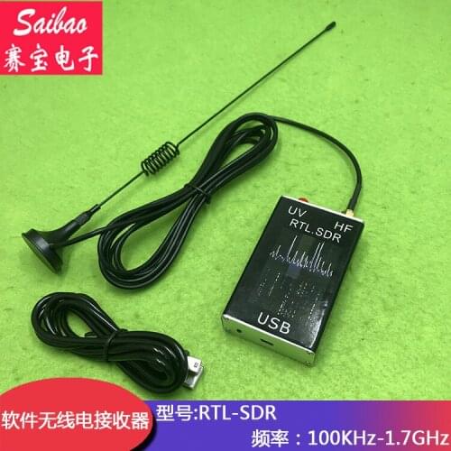 100KHz-1.7GHz Software Radio Full-band RTL-SDR Receiver Aviation Short Wave Broadband