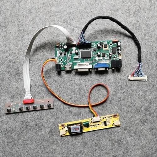 30-Pin LVDS 1280*1024 M.NT68676 2-CCFL LCD controller board Kit Fit M190EG02/M170EG01/M170ETN01/CLAA170EA10 matrix VGA+DVI