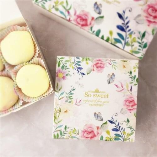 300pcs/lot "So sweet" Garden 6cup/4cup muffin cupcake cups cake box of biscuits packaging boxes gift box deisgn