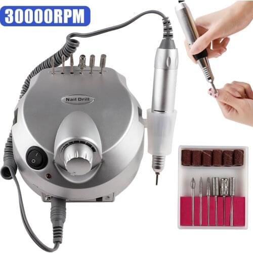 30000RPM Nail Drill Machine With Pedal For All Gel Nail Removal Manicure Pedicure Ginder Apparatus Electric Nail File Art Tools