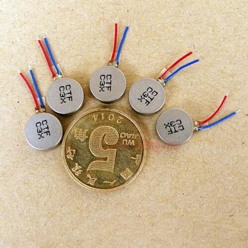5pcs 9mm Small Mini Round Coreless Vibration Motor DC 3V-4.2V MicroVibrator for Cell Phone Toy Model