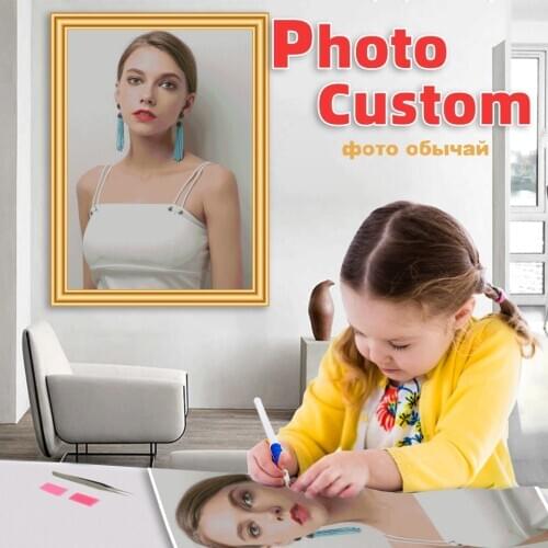 Diamond Painting Custom Photo 5d Diy Painting Diamond Custom Full Square Mosaic Rhinestones Cross Stitch Diamond Mosaic Gifts