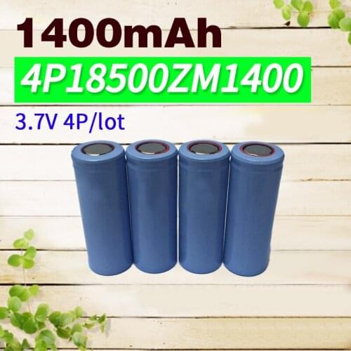 Apexway 4 PCS/lot 1400mAh 3.7V 18500 Battery For Flashlight electric remote control toys batteries rechargeable 600 times