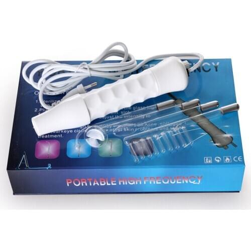 High Frequency Facial Machine - Electrode Wand Electrotherapy Glass Tube Wrinkles Remover Beauty Therapy