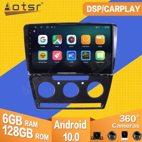 For Skoda Octavia 2008 2009 -2013 Android Car Tape Radio Recorder Multimedia Player Stereo GPS Navi Video PX6 Head Unit No 2 din