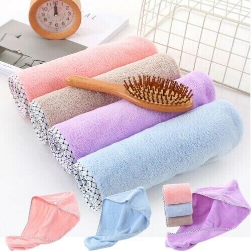 Super Microfiber Bath Towel Hair Dry Cap Absorbent Quick Drying Hair Towel Thicker Salon Turban Towel Bathroom Hats