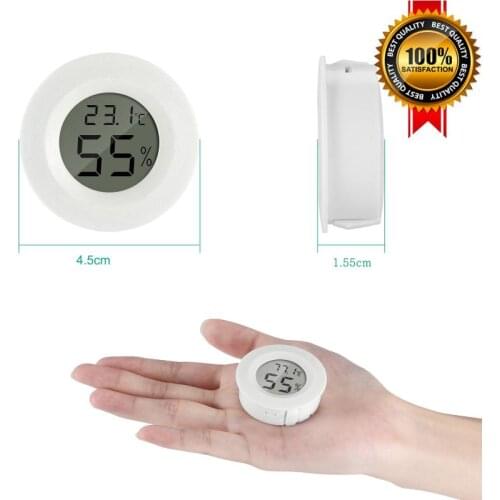Mini LCD Digital Thermometer Hygrometer Fridge Freezer Tester Temperature Humidity Meter Detector Thermograph Pet Car Indoor