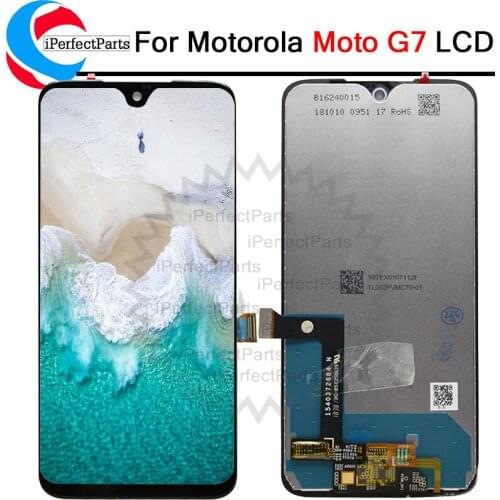 For Moto G7 LCD Display Touch Panel Screen Pantalla Digitizer Replacement For Motorola G7 Display g7 G6 plus LCD with Frame