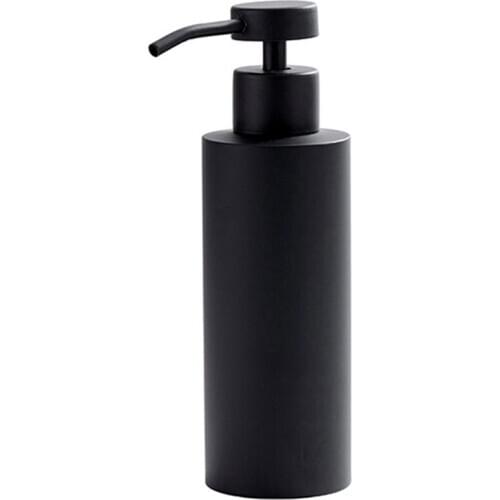Hand Soap Dispenser-Stainless Steel Dish Bath Countertop Lotion Dispensers,Black Liquid Wash Brushed Metal Soap Bottle