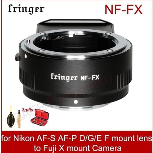 Fringer NF-FX Lens Adapter For Nikon F Mount AF-S AF-P Lens D/G/E Lens to Fuji X Mount Camera For X-T3 X-T30 X-Pro3 X-T4 X-S10