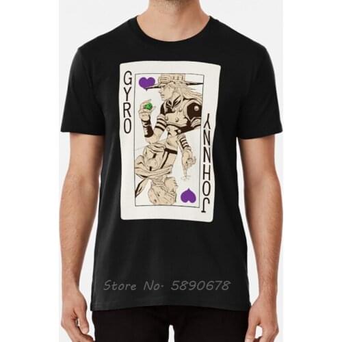Gyro Zeppeli - Jack Of Hearts T Shirt Johnny Joestar Gyro Zeppeli Steel Ball Run Jjba Jojos Bizarre Adventure Gyjo Tshirt Tees