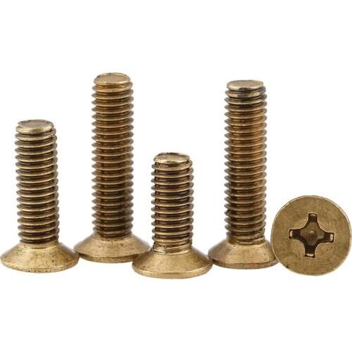 GB819 copper screw, screw, countersunk head, screw, screw, M5M6 20Pcs