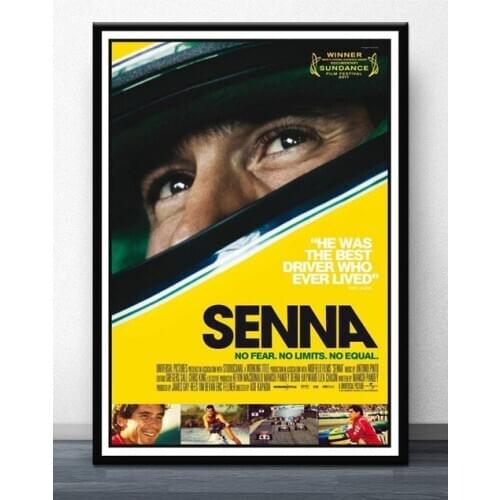 Ayrton Senna F1 Formula Legend Star Champion Race Car Canvas Painting Vintage Poster and Prints Wall Art Picture for Home Decor