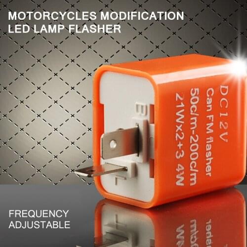 12V 2 Pin LED Flasher Frequency Relay Turn Signal Indicator Motorcycle Motorbike Fix Motorcycle Flasher Multiple Protection Safe