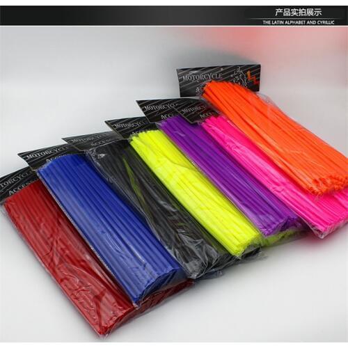 Motorcycle cross-riding modified parts off-road vehicle universal wire casing mountain bike color spoke casing