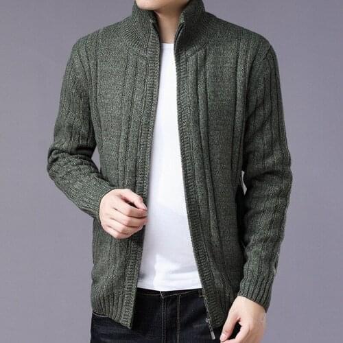 Ropa De Hombre Autumn Winter 2021 Men' s Outwear Fashion Thick Cardigan Men Sweater Overcoat