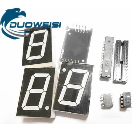 Electronic Clock Making Kit Optical Control Industrial Clock DIY Production Kit Single Chip Microcomputer Countdown Timing