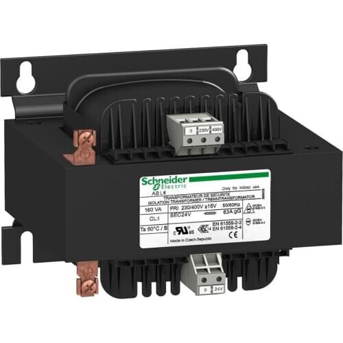 Original export Voltage Safety Insulation Transformer 230V-400V-1x12 V-25 / 63/160 / 250VA Network frequency limit 47-63 Hz