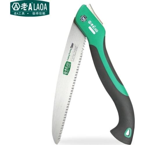 LAOA Camping Foldable Saw Portable Secateurs Gardening Pruner 10 Inch Tree Trimmers Camping Tool for Woodworking Saw Trees