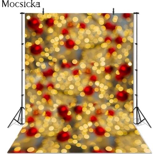 Christmas Photography Background Photo Studio Glitters Light Bokeh Xmas Abstract Bokeh Halo Professional Backdrop Banner Props