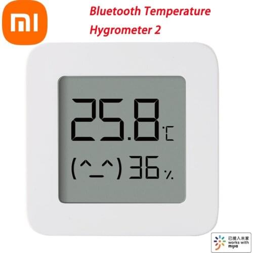 2021 In Stock XIAOMI Mijia Bluetooth Thermometer 2 Wireless Smart Electric Digital Hygrometer Thermometer Work with Mijia APP