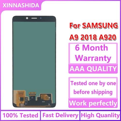 LCD Display For Samsung Galaxy A9 2018 A920 Touch Screen Digitizer Assembly Replacement for A920 LCD