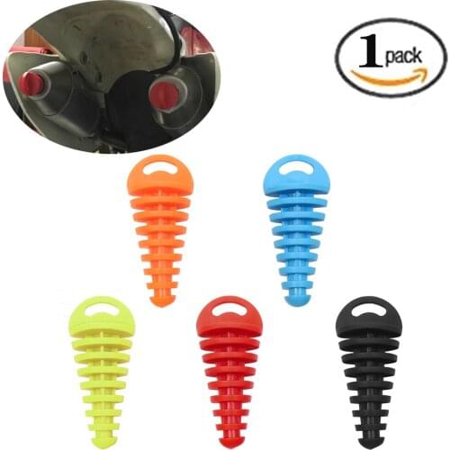 1PCS Universal Exhaust Pipe Plug Motocross Motorcycle Tailpipe Rubber Air Bleeder Plug Exhaust Silencer Wash Plug Pipe Protector