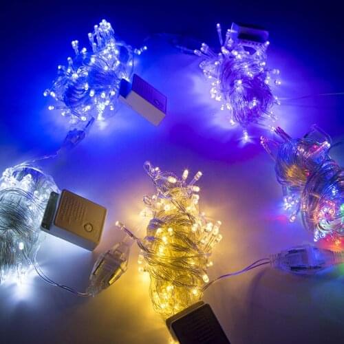 10m 100leds Christmas Lights Gypsophila Led Lights String Room Lights Decor Wedding Holiday Outdoor Decoration Garland Navidad
