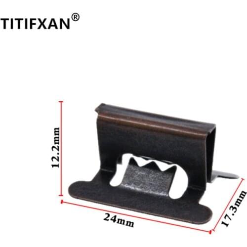 10PCS Car Rear Bumper iron Clasp Clip For Mitsubishi V3 Lancer Fastener