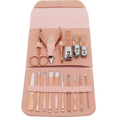 4 / 16pcs Nail Clipper Set Stainless Steel Manicure Pedicure Cuticle Remover Nail File Nail Clipper Manicure Scissors Set