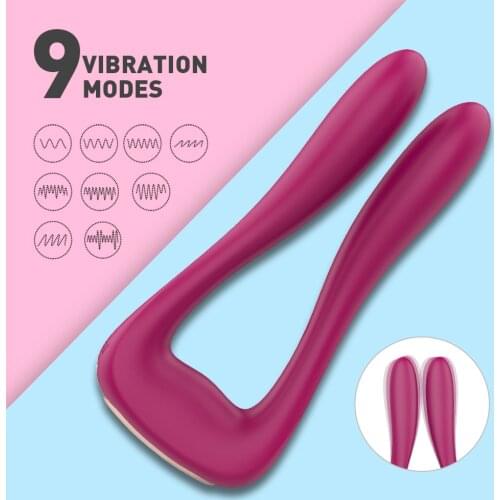 9 Speed Vibrator Adult Products for Couples G-Spot Massager Dildo Double Vibration Clamp Clitoral Stimulator Sex Toys for Women