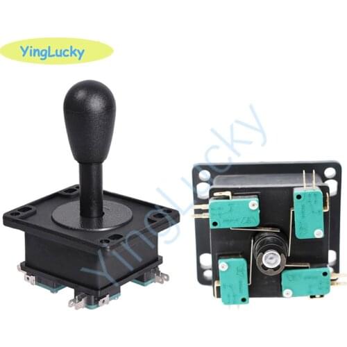 Free shipping 2 pcs HAPP Joystick NEO GEO COMPETITION 8 WAY JOYSTICK American style black stick Arcade fighting rocker To ARCADE