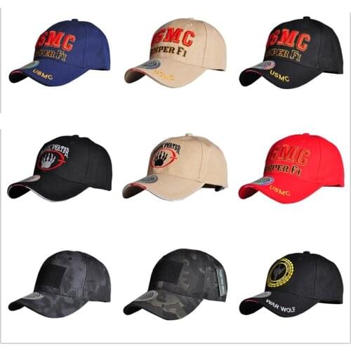 16 Style Baseball Caps Unisex Hiking Caps Embroidered Tactical Hats Breathable Camping Cap Snapback Hat Cap Military Store