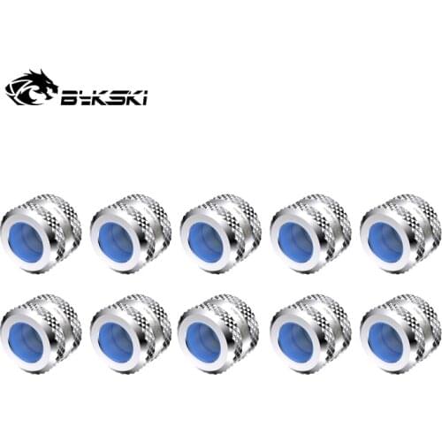 Bykski 10pcs/lot Water Cooling Fitting OD12mm 14mm 16mm Hard Tube Fitting G1/4'' Computer Accesspries Fitting use for Rigid Tube