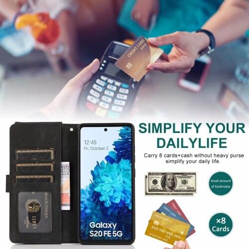 Zipper Leather Case for Samsung S30 S21 S20 S10 S9 Plus Ultra Note 9 10 20 Plus Ultra Funda Cover Case
