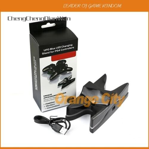 ChengChengDianWan LED Dual Charger Station Charging Stand Dock for PS4 for Playstation 4 Controller 3pcs/lot