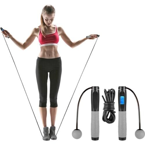 Smart Electronic Counting Skipping Rope Fitness Adult Wireless Cordless Professional Ball Weight Counter Sports Skipping Rope
