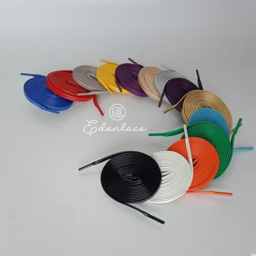 Smooth And Soft Leather Shoelace High-end Shoestrings Suit For Man Woman Shoes Black White Shoe Laces Customized Shoelaces