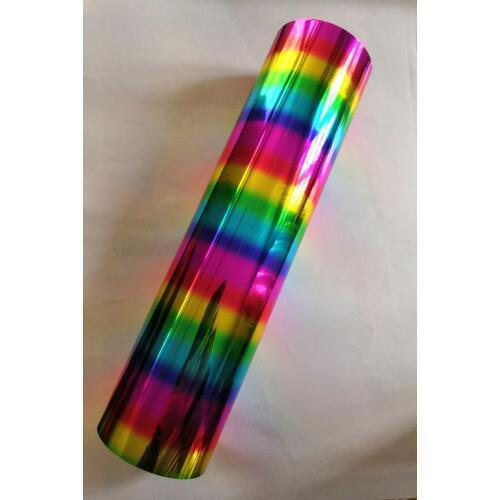 Hot stamping foil metallic multi color colorful hot press on paper card or plastic stamping foil heat stamping film