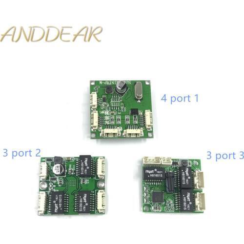 Mini PBCswitch module PBC OEM module mini size 3/4/5 Ports Network Switches Pcb Board mini ethernet switch module 10/100Mbps