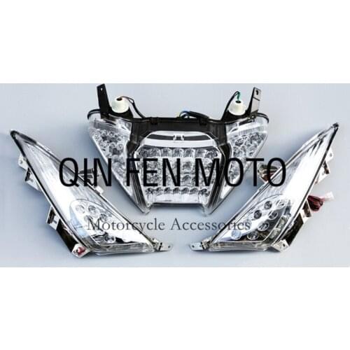 Retrofit LED front and rear turn signal rear taillight brake light Fit For Yamaha T-MAX/TMAX500 08-11