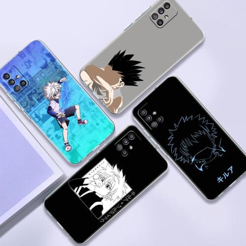 Soft TPU Case For Samsung Galaxy A51 A21s A52 A71 A12 A31 A41 A32 A02s M31 A11 A72 Transparent Phone Cover Hunter X Hunter Anime