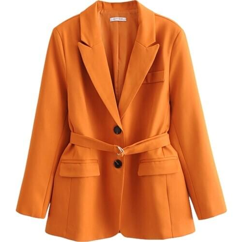 Autumn Womens suit jacket Womens coat long sleeves Slim suit Single-breasted female jacket large suit jacket blazer feminino