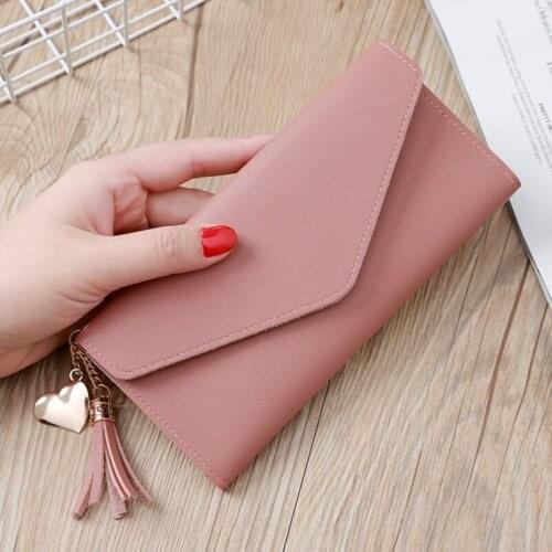 Casual Hasp Multi-card Holding Bag Money Wallet Purse New Cute Student Woman Standard Interior Slot Pocket Long