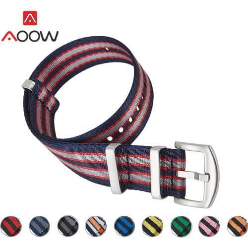 Heavy Duty Nylon NATO Watchband Strap 20mm 22mm Zulu Band Stainless Steel Buckle Men Replacement Bracelet Watch Accessories