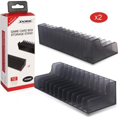 2pcs Storage Rack 24pcs CD Disks Game Card Box Storage Stand CD Disk Holder Support For Nintendo Nintend Switch NS