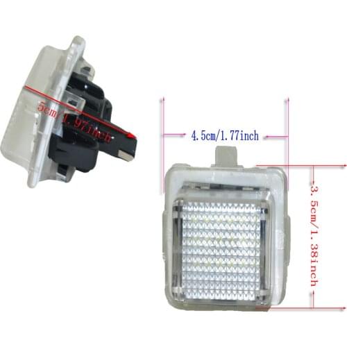 2Pcs SMD License Plate Light Lamps Kit for Mercedes W204 W212 C207 C216 W221 Car License Plate Lights Exterior Accessories